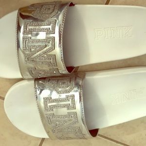 Pink bling slides